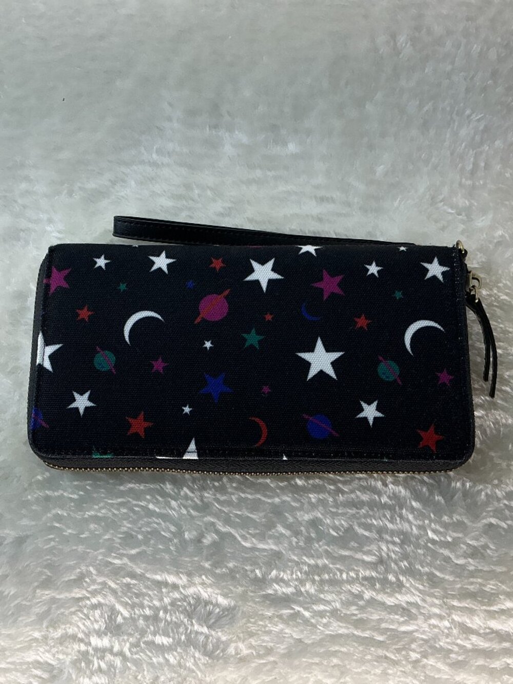 ModCloth Camp Director Zip Wallet Celestial Stars Moons Planets